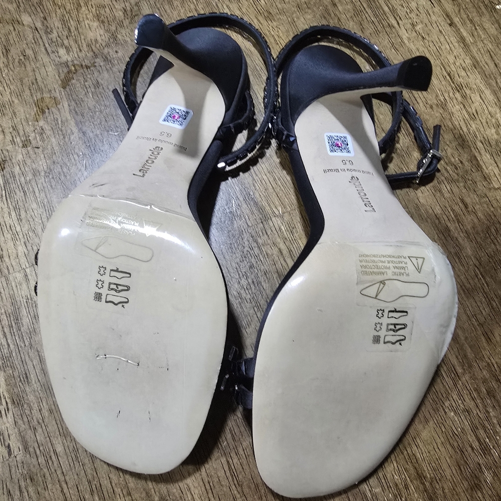 Larroude Black Women's Sandals - Picture 2 of 3